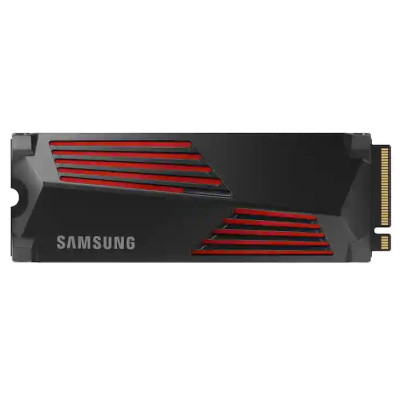 Твердотільний накопичувач M.2 1Tb, Samsung 990 Pro, PCI-E 4.0 x4, MLC 3-bit V-NAND, 7450/6900 MB/s, з радіатором (MZ-V9P1T0CW)