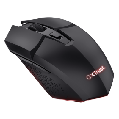 Миша бездротова Trust GXT 110 FELOX, Black, USB 2.4GHz, оптична (сенсор PAW3212), 800 - 4800 dpi, 6 кнопок, акумулятор (25037)