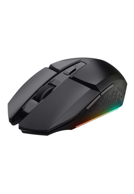 Миша бездротова Trust GXT 110 FELOX, Black, USB 2.4GHz, оптична (сенсор PAW3212), 800 - 4800 dpi, 6 кнопок, акумулятор (25037)