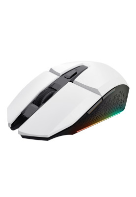 Миша бездротова Trust GXT 110 FELOX, White, USB 2.4GHz, оптична (сенсор PAW3212), 800 - 4800 dpi, 6 кнопок, акумулятор (25069)