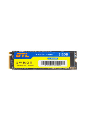 Твердотільний накопичувач SSD 512Gb, GTL Poseidon, PCI-E 3.0 x4, M.2 2280, 3D TLC, 2100/1700 МБ/с, Bulk (GTLPOS512GBNV)