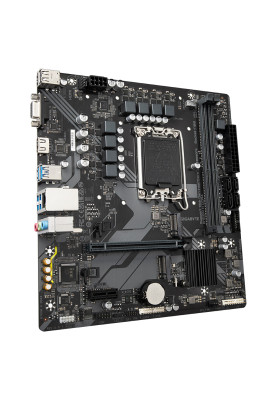 Материнська плата LGA1700, Gigabyte B760M H DDR4, B760, 2xDDR4, Int.Video(CPU), 4xSATA3, 2xM.2, 1xPCI-E 16x 4.0, 1xPCI-E 1x 3.0, Realtek 7.1, RTL8111E, 6xUSB3.2/6xUSB2.0, VGA/HDMI, MicroATX