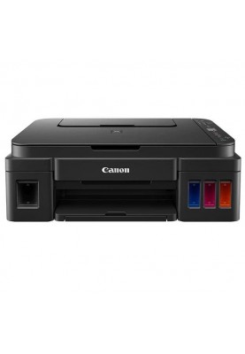 БФП струменевий кольоровий A4 Canon G3410, Black, WiFi, 1200x4800 dpi, до 8.8/5 стор/хв, РК-екран 1.2", USB, вбудоване СБПЧ, чорнило GI-490 (2315C009)