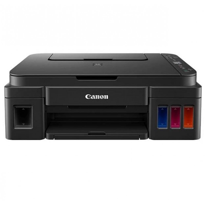 БФП струменевий кольоровий A4 Canon G3416, Black, WiFi, 1200x4800 dpi, до 8.8/5 стор/хв, РК-екран 1.2", USB, вбудоване СБПЧ, чорнило GI-490 (2315C052)