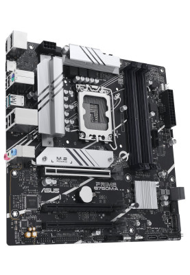 Материнська плата LGA1700, Asus PRIME B760M-A-CSM, B760, 4xDDR5, Int.Video(CPU), 4xSATA3, 2xM.2, 3xPCI-E 4.0 x16, Realtek 7.1, Realtek 2.5Gb, 5xUSB3.2/7xUSB2.0, HDMI/DP, MicroATX