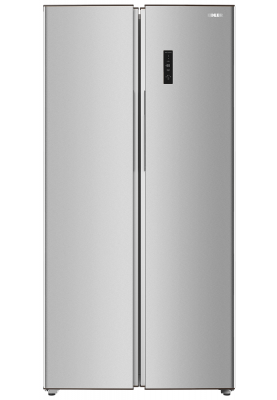 Холодильник Side by side Edler ED-400SF, Silver, No frost, загальний об'єм 400L, корисний об'єм 232L/168L, дисплей, електронне керування, LED освітлення, суперзаморожування, режим "відпустка", А+, 171.2x83.6x61см