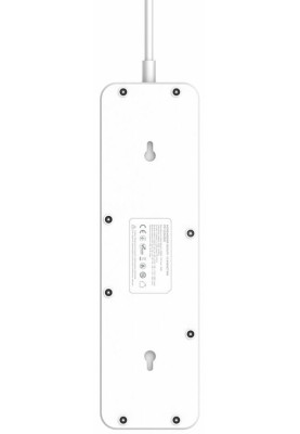 Фільтр мережевий 2 м, ProLogix White, 5 розеток, 10А, до 2.2 кВт, 4 USB 1 PD +1 QC3.0 +2 AUTO ID, вимикач, заземлення (PR-SC5415W)