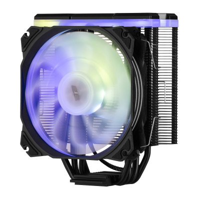 Кулер для процесора 2E Gaming Air Cool AC120D4TC-ARGB, алюміній, мідні теплові трубки, 1x120 мм ARGB PWM, для Intel 115x/1200/1366/1700, AMD AMx/FMx, до 180 Вт (2E-AC120D4TC-ARGB)