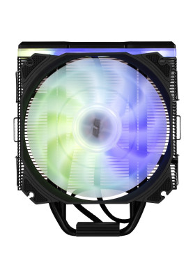 Кулер для процесора 2E Gaming Air Cool AC120D4TC-ARGB, алюміній, мідні теплові трубки, 1x120 мм ARGB PWM, для Intel 115x/1200/1366/1700, AMD AMx/FMx, до 180 Вт (2E-AC120D4TC-ARGB)
