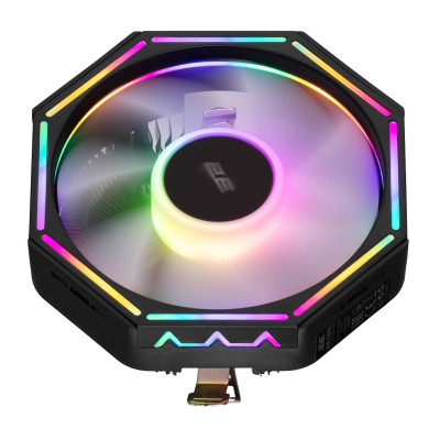 Кулер для процесора 2E Gaming Air Cool AC120ZP RGB, алюміній, 1x120 мм RGB PWM, для Intel 115x/1200/1700, AMD AMx/FMx, до 95 Вт (2E-AC120ZP-RGB)