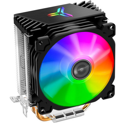 Кулер для процесора Jonsbo CR-1200, Black, алюміній/мідь, 1x92 мм RGB PWM, для Intel 115x/1200/1700, AMD AMx/FMx