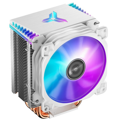 Кулер для процесора Jonsbo CR-1400, White, алюміній/мідь, 1x92 мм RGB PWM, для Intel 115x/1200/1700, AMD AMx/FMx