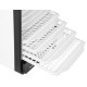 Сушарка овочів та фруктів Liberton LFD-5527P, White, 520W, механічне керування з цифровим дисплеєм, об'єм 23л, 10 ярусів, регулювання висоти, діапазон температури 35-70C, 2*піддон для пастили, решітка для ковбасок