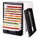 Сушарка овочів та фруктів Liberton LFD-5528P, Black/White, 520W, механічне керування з цифровим дисплеєм, об'єм 23л, 10 ярусів, регулювання висоти, діапазон температури 35-70C, 2*піддон для пастили, решітка для ковбасок