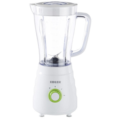 Блендер стаціонарний Edler EDSB-9094, White, 600W, 2 швидкості, ємність чаши 1.5л, режим пульсація, захист від перегріву, корпус пластиковий