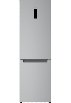 Холодильник Edler ED-489CIN, Steel, двокамерний, з нижньою мор. камерою, No Frost, загальний об'єм 337L, корисний об'єм 237L/100L, дисплей, електронне керівання, суперзаморожування, A+, режим "відпустка", 195x59.5x68.3см