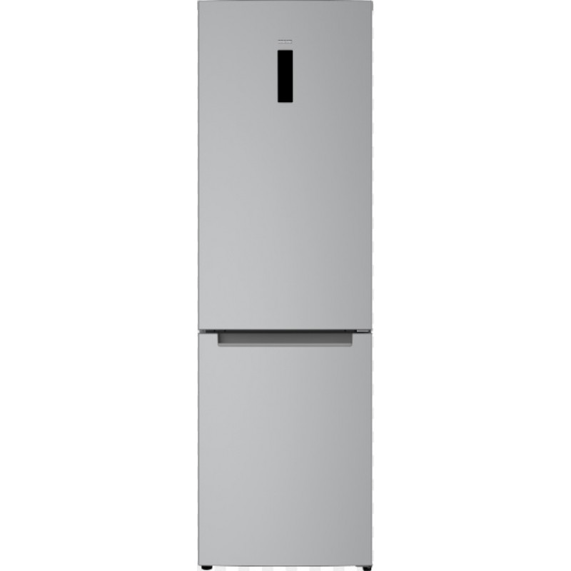 Холодильник Edler ED-489CIN, Steel, двокамерний, з нижньою мор. камерою, No Frost, загальний об'єм 337L, корисний об'єм 237L/100L, дисплей, електронне керівання, суперзаморожування, A+, режим "відпустка", 195x59.5x68.3см