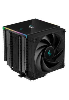 Кулер для процесора Deepcool AK620 DIGITAL, Black, 2x120 мм, LCD екран, для Intel 1700/1200/115x/2011/2066, AMD AMx/FMx, висота 162 мм (R-AK620-BKADMN-G)