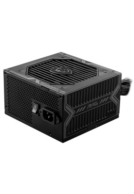 Блок живлення 650 Вт, MSI MAG A650BN, Black, 80+ Bronze, Active PFC, 12 см, 2xMolex / 5xSATA / 2x6+2-pin / 1x4+4-pin / 1x20+4-pin, захист: OCP/OVP/OPP/OTP/SCP