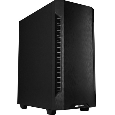 Корпус Chieftec Elox AS-01B-OP Black, без БЖ, Mid Tower, ATX / Micro ATX / Mini-ITX, 1xUSB 2.0, 2xUSB 3.2, 1x120 мм Fan