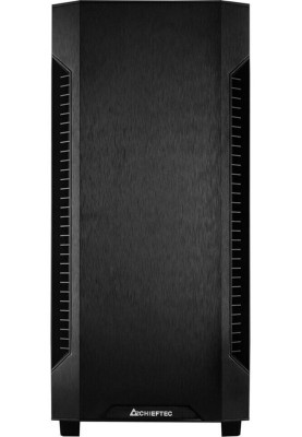 Корпус Chieftec Elox AS-01B-OP Black, без БЖ, Mid Tower, ATX / Micro ATX / Mini-ITX, 1xUSB 2.0, 2xUSB 3.2, 1x120 мм Fan