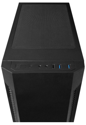 Корпус Chieftec Elox AS-01B-OP Black, без БЖ, Mid Tower, ATX / Micro ATX / Mini-ITX, 1xUSB 2.0, 2xUSB 3.2, 1x120 мм Fan