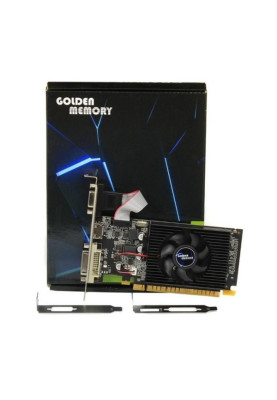 Відеокарта GeForce GT710, Golden Memory, 2Gb GDDR3, 64-bit, VGA/DVI/HDMI, 954/1600 MHz, Low Profile (GT710D32G64bit)