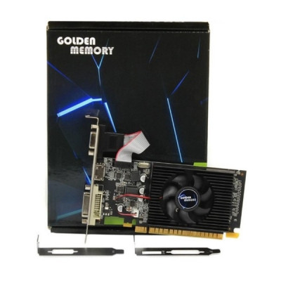Відеокарта GeForce GT710, Golden Memory, 2Gb GDDR3, 64-bit, VGA/DVI/HDMI, 954/1600 MHz, Low Profile (GT710D32G64bit)