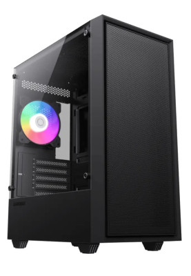 Корпус GameMax Storm Black, без БЖ, Mini Tower, Micro ATX, 2хUSB 2.0, 1хUSB 3.0, 1x120mm FAN, 380x200x450 мм, 0.8 мм