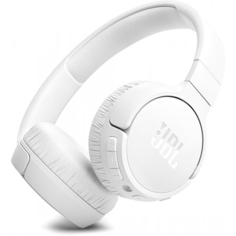 Навушники бездротові JBL Tune 670NC, White, Bluetooth, мікрофон, акумулятор 610 mAh, активне шумозаглушення, технологія "Pure Bass", кнопки на чашках навушників (JBLT670NCWHT)