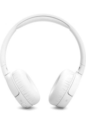 Навушники бездротові JBL Tune 670NC, White, Bluetooth, мікрофон, акумулятор 610 mAh, активне шумозаглушення, технологія "Pure Bass", кнопки на чашках навушників (JBLT670NCWHT)