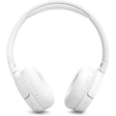 Навушники бездротові JBL Tune 670NC, White, Bluetooth, мікрофон, акумулятор 610 mAh, активне шумозаглушення, технологія `Pure Bass`, кнопки на чашках навушників (JBLT670NCWHT)