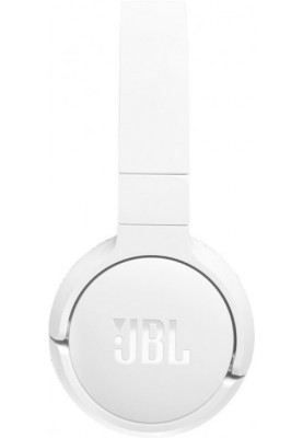 Навушники бездротові JBL Tune 670NC, White, Bluetooth, мікрофон, акумулятор 610 mAh, активне шумозаглушення, технологія "Pure Bass", кнопки на чашках навушників (JBLT670NCWHT)