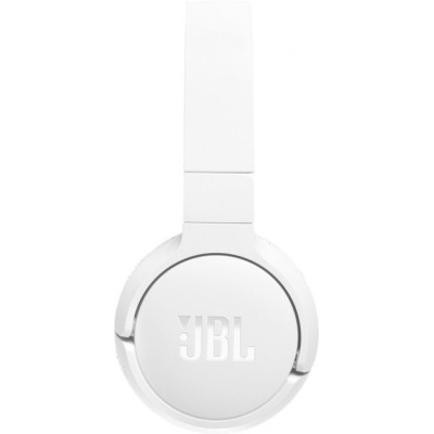 Навушники бездротові JBL Tune 670NC, White, Bluetooth, мікрофон, акумулятор 610 mAh, активне шумозаглушення, технологія `Pure Bass`, кнопки на чашках навушників (JBLT670NCWHT)