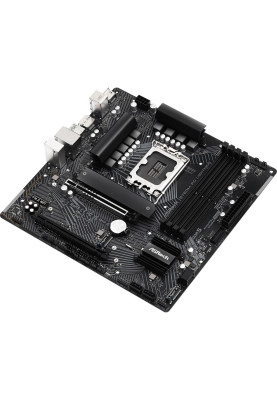 Материнська плата LGA1700, ASRock B760M PG Lightning, B760, 4xDDR5, Int.Video(CPU), 4xSATA3, 3xM.2, 1xPCI-E 5.0 x16, 1xPCI-E 3.0 x16, 1xM.2 (Key E), ALC897, RTL8125BG, 6xUSB3.2/6xUSB2.0, HDMI/DP, CrossFire, MicroATX