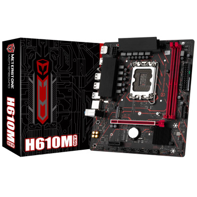 Мат.плата LGA1700, Maxsun Meterstone H610M 2.5G, H610, 2xDDR4, Int.Video(CPU), 4xSATA3, 1xPCI-E 16x 4.0, 1xPCI-E 1x, M.2 3.0, RTL8125B, 2xUSB3.2/4xUSB2.0, DP/HDMI, MicroATX (MS-Meterstone H610M 2.5G)