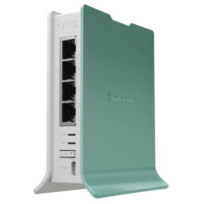 Маршрутизатор Mikrotik hAP ax lite, White/Green, 1xGLan, 3xGb, 802.11ax (Wi-Fi 6) (L41G-2axD)