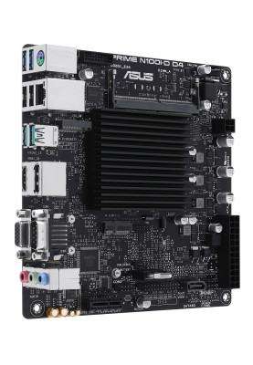 Мат.плата з процесором Asus PRIME N100I-D D4-CSM, N100 (4x3.4 GHz), 1xDDR4 SO-DIMM (Max. 16Gb), UHD Graphics, 1xSATA2, 1xM.2, 1xPCI-E 3.0 x1, 1xM.2 (Key E), ALC887, RTL8111G, 6xUSB3.2/4xUSB2.0, VGA/HDMI/DP, Mini-ITX