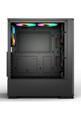 Корпус 2E Gaming SPARGO NEO (GX910N), Black, без БЖ, Mid Tower, для ATX / Micro ATX / Mini-ITX, макс. CPU - 160 мм / VGA - 300 мм, 1x120 мм ARGB, бічна панель із загартованого скла (2E-GX910N)
