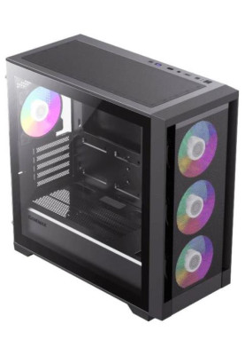 Корпус GameMax Defender Mesh Black, без БЖ, Mini Tower, Micro ATX / Mini ITX, 1xUSB 3.1, 2xUSB 2.0, 4x120 мм LED, 461x210х450 мм