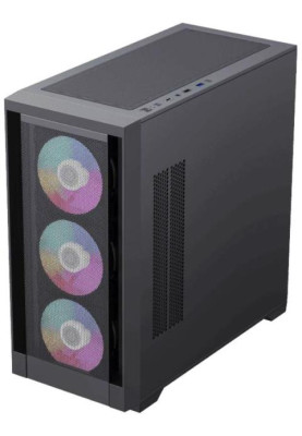 Корпус GameMax Defender Mesh Black, без БЖ, Mini Tower, Micro ATX / Mini ITX, 1xUSB 3.1, 2xUSB 2.0, 4x120 мм LED, 461x210х450 мм