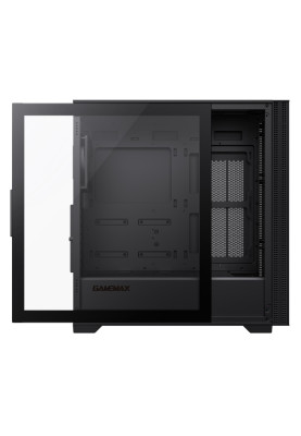 Корпус GameMax Quest Black, без БЖ, Mid Tower, EATX / ATX / MicroATX / Mini-ITX, 1хUSB 3.0, 1хType-C, 1хUSB 2.0, 1x120 мм Fan