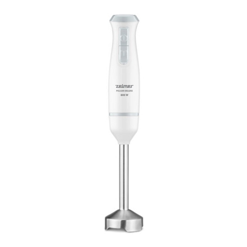 Блендер Zelmer ZHB4561S, White/Grey, 800W, занурювальний, 2 швидкості, мірний стакан 800мл, металева блендерна ніжка