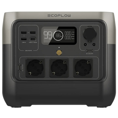 Зарядна станція EcoFlow RIVER 2 Pro, 800W, Вихід 220-240В 940 Вт (х3), Вихід USB-A 5В 2.4A, 12 Вт (х3), Вихід USB-C 5/9/12/15/20 В, 5 A , 100 Вт (х1), Wi-Fi, Bluetooth