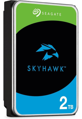 Жорсткий диск 3.5" 2Tb Seagate SkyHawk, SATA3, 256Mb, 5400 rpm (ST2000VX017)