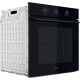 Духова шафа Whirlpool OMK38HU0B, Black, електрична, 8 режимів, 71л, механічне керування, гриль, турбо-гриль, конвекція, розморожування, підсвітка, таймер, SmartClean, подвійне скло, А, 59.5x59.5x56.4 см