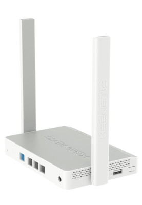 Роутер Keenetic Carrier (KN-1713), White, Wi-Fi 802.11n/b/g/ac, до 867 Mb/s, 2.4GHz/5GHz, 4x10/100 Mb/s, 4 зовнішні антени, USB 3G, USB 4G