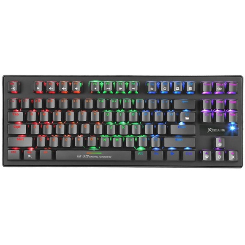 Клавіатура дротова Xtrike ME GK-979 5 colors-LED Mechanical Red Switch USB