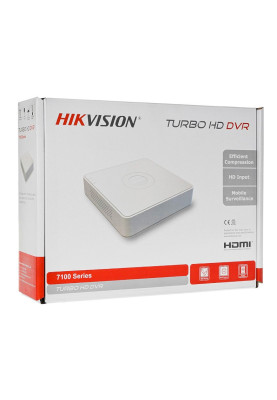 Відеореєстратор HDTVI Hikvision iDS-7104HQHI-M1/S(C), White, 4 x HDCVI / Analog, H.265 Pro+, 1080p -> 12 fps / 720p -> 25 fps, 1 x SATA, VGA / HDMI, Lan RJ45, 2xUSB
