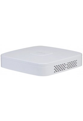 Відеореєстратор IP Dahua DHI-NVR2104-I2, White, 4xIP канали, H.265+, H.264+, H.264, 1xRCA, 1xVGA, 1xHDMI, 1xSATA, до12МП, RJ-45, 2хUSB